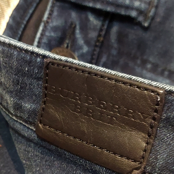 Burberry Britt Dark Blue Denim Skinny Jeans Black Label - Picture 3 of 11